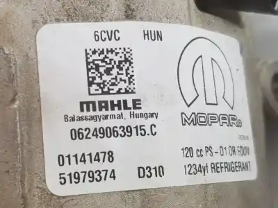 Second-hand car spare part air conditioning compressor for jeep compass (mp, m6, mv, m7) 1.4 multiair oem iam references 51979374  51979374