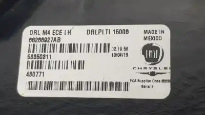 Автозапчастина б/у ліва фара для jeep compass (mp, m6, mv, m7) 1.4 multiair посилання на oem iam 68266927ab  68266927ab