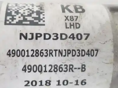 Автозапчастина б/у рульмова рейка для renault captur i (j5_, h5_) 1.3 tce 130 (j5nj j5ne) посилання на oem iam 490012863r  490012863r