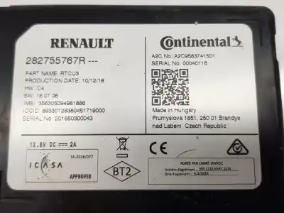 Автозапчастина б/у електронний модуль для renault captur i (j5_, h5_) 1.3 tce 130 (j5nj j5ne) посилання на oem iam 282755767r  282755767r