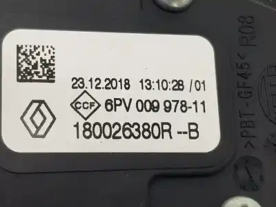Автозапчастина б/у педальний потенціометр для renault captur i (j5_, h5_) 1.3 tce 130 (j5nj j5ne) посилання на oem iam 180026380r  180026380r