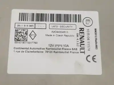 Автозапчастина б/у аудіо система / радіо cd для renault captur i (j5_, h5_) 1.3 tce 130 (j5nj j5ne) посилання на oem iam 281151536r  281151536r