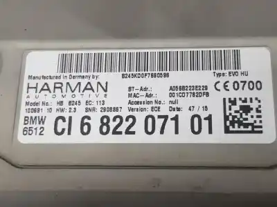 Автозапчастина б/у gps навігаційна система для mini clubman 2.0 16v turbodiesel посилання на oem iam 65126822071  6822071