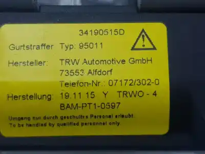 Автозапчастина б/у натяжач подушки безпеки задня ліва для mini clubman 2.0 16v turbodiesel посилання на oem iam 72117364761  7364761