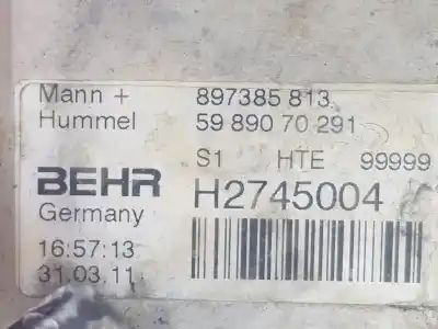 Автозапчастина б/у масляний радіатор для opel astra j sedán 1.7 cdti (69) посилання на oem iam 897385813  897385813