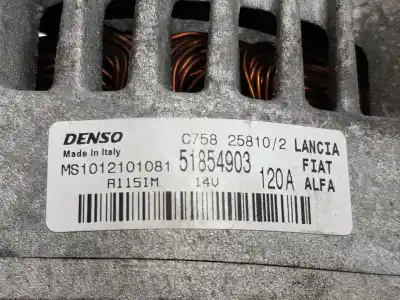 Pezzo di ricambio per auto di seconda mano alternatore per alfa romeo mito (955_) 1.4 multiair (955axn1b) riferimenti oem iam 51854903  51854903