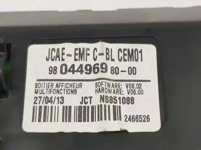 Second-hand car spare part multifunction display for citroen ds4 (nx_) 1.6 vti 120 oem iam references 9804496980