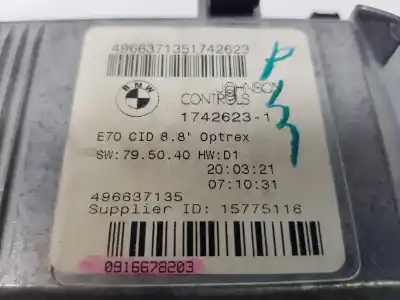 Автозапчасти б/у многофункциональный дисплей за bmw x5 (e70) xdrive30d ссылки oem iam 65509194064  9194064