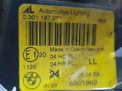 Second-hand car spare part left headlight for bmw 3 compact (e46) 318 ti oem iam references 63126901969  6901969