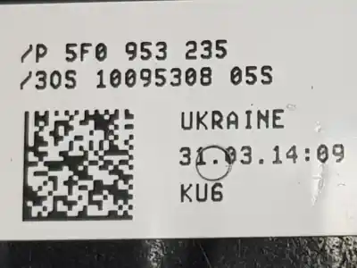 Автозапчасти б/у предупреждение за seat leon (5f1) 1.6 tdi ссылки oem iam 5f0953235  5f0953235