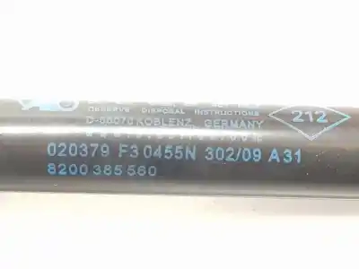 Second-hand car spare part tailgate gas strut for renault twingo ii (cn0_) 1.2 16v (cn04, cn0a, cn0b) oem iam references 8200385560  8200385560