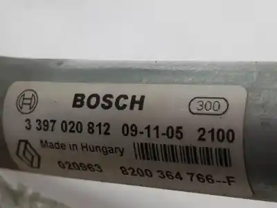 Peça sobressalente para automóvel em segunda mão motor do limpa para brisas por renault twingo ii (cn0_) 1.2 16v (cn04, cn0a, cn0b) referências oem iam 8200364766  7701064031