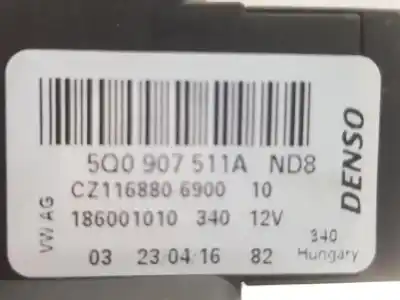 Piesă de schimb auto la mâna a doua Motoras clapeta aeroterma pentru VOLKSWAGEN GOLF VII (5G1, BQ1, BE1, BE2)  Referințe OEM IAM 5Q0907511A  5Q0907511A