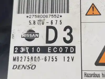 Автозапчастина б/у ебу контролер двигуна для nissan navara pickup (d40m) (05.2005->) 2.5 dci 4wd посилання на oem iam mb2758006755  mb2758006755 Автозапчастина б/у ебу контролер двигуна для nissan navara pickup (d40m) (05.2005->) 2.5 dci 4wd посилання на oem iam mb2758006755  mb2758006755