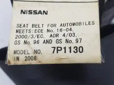 Автозапчастина б/у задній правий ремін безпеки для nissan navara pickup (d40m) (05.2005->) 2.5 dci 4wd посилання на oem iam 88844eb40b  88844eb40b Автозапчастина б/у задній правий ремін безпеки для nissan navara pickup (d40m) (05.2005->) 2.5 dci 4wd посилання на oem iam 88844eb40b  88844eb40b