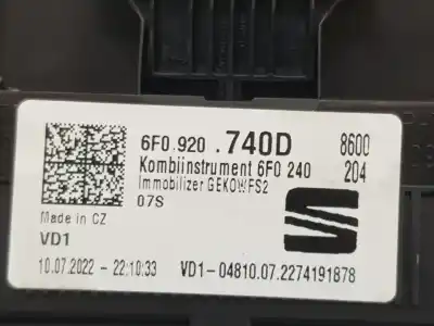 Peça sobressalente para automóvel em segunda mão quadrante por seat arona 1.0 tsi referências oem iam 6f0920740d  6f0920740d