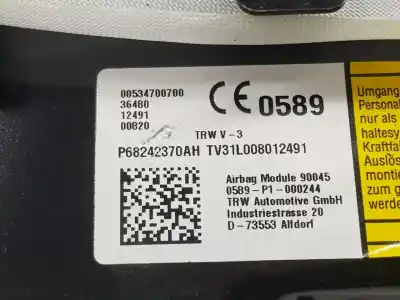 Автозапчастина б/у комплект подушки безпеки для jeep-viasa compass (mp, m6, mv, m7) 1.4 multiair посилання на oem iam 5zt47dx9ac  6ku70dx9ai