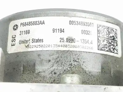 Second-hand car spare part abs for jeep compass (mp, m6, mv, m7) 1.4 multiair oem iam references 68485883aa  68485883aa