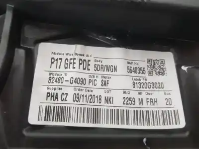 Автозапчастина б/у регулятор переднього правого скла для hyundai i30 fastback (pde, pden) 2.0 n посилання на oem iam 82481g4000