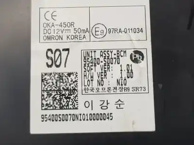 Second-hand car spare part electronic module for hyundai i30 fastback (pde, pden) 2.0 n oem iam references 95400s0070  95400s0070