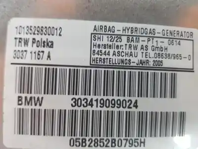 Second-hand car spare part front left side airbag for bmw x3 (e83) 2.0 d oem iam references 72123427989  3427989