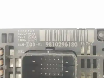 Peça sobressalente para automóvel em segunda mão caixa de fusíveis e relés por peugeot 3008 1.6 blue-hdi fap referências oem iam 9810296180 9810296180 