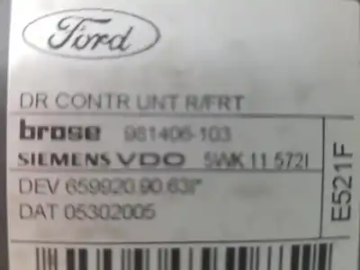 Автозапчастина б/у двигатель переднього правого скла для ford focus c-max (dm2) 1.6 tdci посилання на oem iam 1430361  6m5t14b533aa