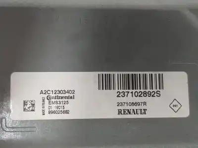 Автозапчасти б/у блок управления двигателем за dacia logan ii ambiance ссылки oem iam 237102892s  237102892s