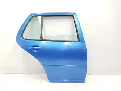 Recambio de automóvil de segunda mano de puerta trasera derecha para volkswagen golf iv berlina (1j1) 1.9 tdi referencias oem iam 1j6833056f 1j6833056f color azul w5y 