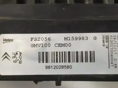 Автозапчасти б/у электрический вентилятор за citroen c3 (s desde 09/2009) 1.2 12v ссылки oem iam 9812028580  9812028580