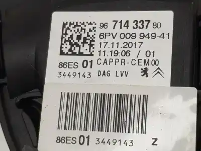 Автозапчасти б/у педальный потенциометр за citroen c3 (s desde 09/2009) 1.2 12v ссылки oem iam 9671433780  9671433780