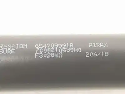 Peça sobressalente para automóvel em segunda mão amortecedor do capô por renault captur 1.2 tce energy referências oem iam 654709991r  654709991r