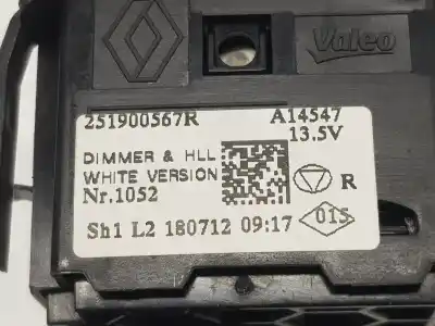Pezzo di ricambio per auto di seconda mano interruttore per renault captur 1.2 tce energy riferimenti oem iam 251900567r  251900567r