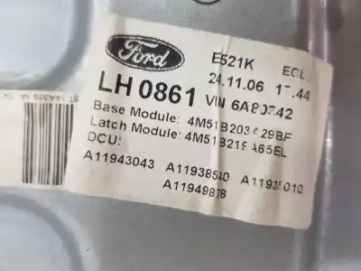 Автозапчастина б/у регулятор вікна передній лівий для ford focus ii sedán (db_, fch, dh) 1.8 tdci посилання на oem iam 1736145  4m51b23201bg