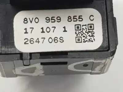 Peça sobressalente para automóvel em segunda mão botão / interruptor elevador vidro dianteiro direito por audi a3 sportback (8va, 8vf) 1.6 tdi referências oem iam 8v0959855c