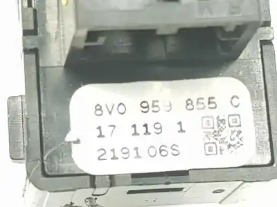 Peça sobressalente para automóvel em segunda mão botão / interruptor elevador vidro traseiro esquerdo por audi a3 sportback (8va, 8vf) 1.6 tdi referências oem iam 8v0959855c