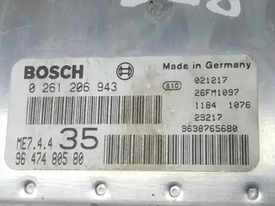 Автозапчасти б/у блок управления двигателем за peugeot 307 (3a/c) 1.6 16v ссылки oem iam 9647480580  9647480580