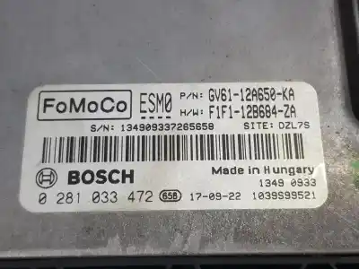 Автозапчастина б/у ебу контролер двигуна для ford kuga ii (dm2) 1.5 tdci посилання на oem iam gv6112a650ka  gv6112a650ka