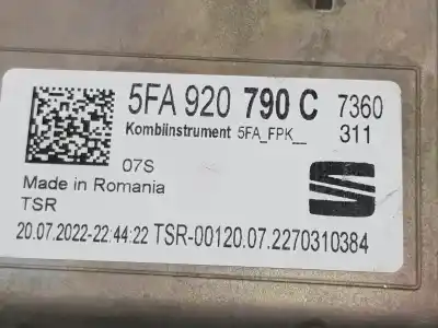 Автозапчастина б/у панель інструментів для cupra formentor dpca посилання на oem iam 5fa920790c  5fa920790c