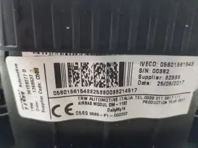 Pièce détachée automobile d'occasion airbag avant gauche pour iveco daily furgón 2.3 diesel références oem iam 5801561543  5801561543