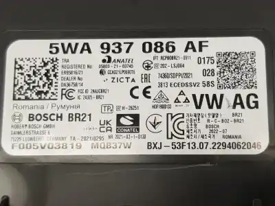 Автозапчастина б/у електронний модуль для cupra formentor dpca посилання на oem iam 5wa937086af  5wa937086af