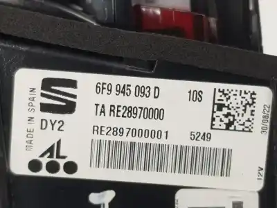 Автозапчастина б/у внутрішній лівий задній ліхар для seat arona 1.0 tgi bivalent. gasolina / cng посилання на oem iam 6f9945093d  6f9945093d