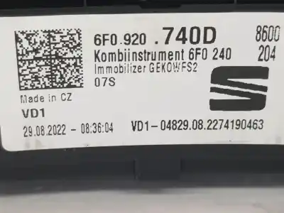 Автозапчастина б/у панель інструментів для seat ibiza 1.0 tsi посилання на oem iam 6f0920740d  6f0920740d Автозапчастина б/у панель інструментів для seat ibiza 1.0 tsi посилання на oem iam 6f0920740d  6f0920740d