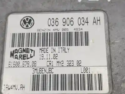 İkinci el araba yedek parçası ecu motor kontrol cihazi için seat ibiza (6l1) 1.4 16v oem iam referansları 036906034ah 036906034ah 