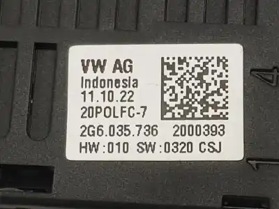 Second-hand car spare part electronic module for volkswagen taigo (cs1) 1.0 tsi oem iam references 2g6035736  2g6035736