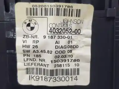 Peça sobressalente para automóvel em segunda mão quadrante por bmw serie 1 cabrio (e88) 118d referências oem iam 62109187330  9187330