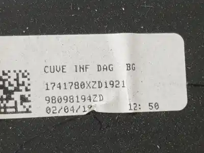 Автозапчастина б/у БАРДАЧОК для CITROEN JUMPY FURGON  Посилання на OEM IAM 98098194ZD  98098194ZD