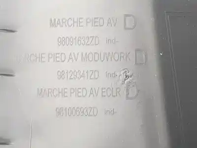 Second-hand car spare part decorative moulding for citroen jumpy furgon club xl oem iam references 98091632zd  98129341zd