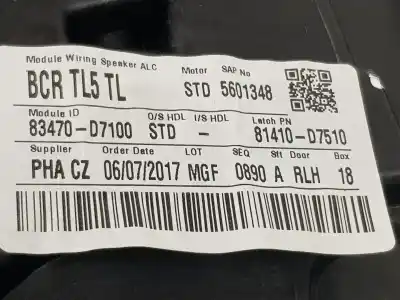 Автозапчасти б/у регулятор стекла заднего левого за hyundai tucson (tl, tle) 1.6 gdi ссылки oem iam 83471d7000  83471d7000