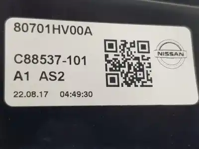 Автозапчасти б/у регулятор стекла переднего левого за nissan qashqai (j11) 1.6 cat 163 cv / 120 kw ссылки oem iam 80701hv00a  80701hv00a